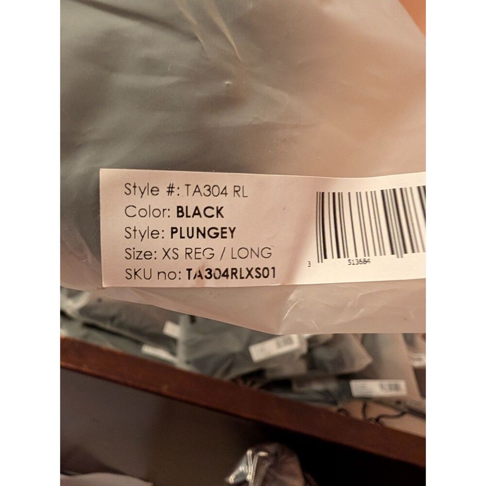 TA3 Plungey Black Corset Back Sculpting One Piece Swimsuit XS Reg/Long NWT - Picture 8 of 9